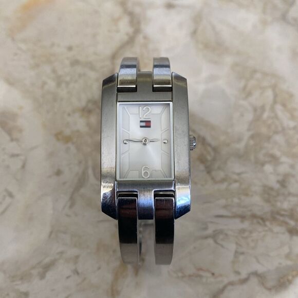 Tommy Hilfiger Stainless Steel Tank Style Women's Quartz Watch - Picture 3 of 9